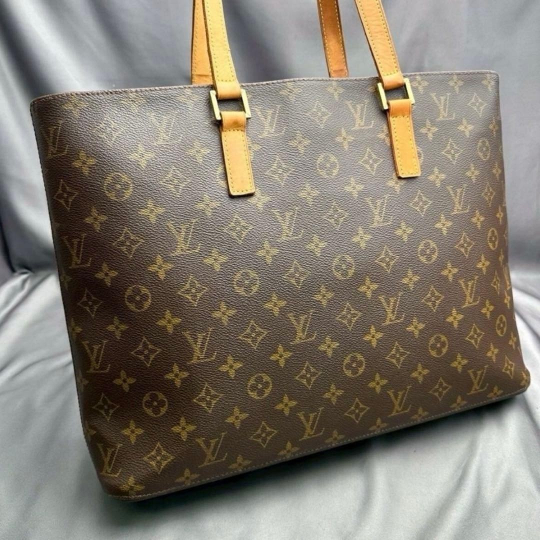 LOUIS VUITTON Luco Tote Bag Handbag M51155 Monogram Brown Women's Auth thumbnail 2