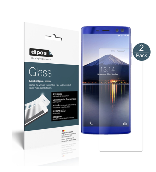 2X Schutzfolie FüR Doogee BL12000 Matt - Anti-Shock 9H Folie Dipos Glass-image