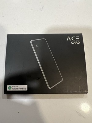 ACE Card Wallet Tracker Works w/ Apple Find My Rechargeable Bluetooth 5.1