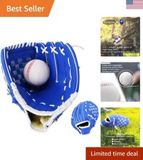 Soft Faux Leather 10.5'' Baseball Mitt for Kids - Snag-Free Catching Experience