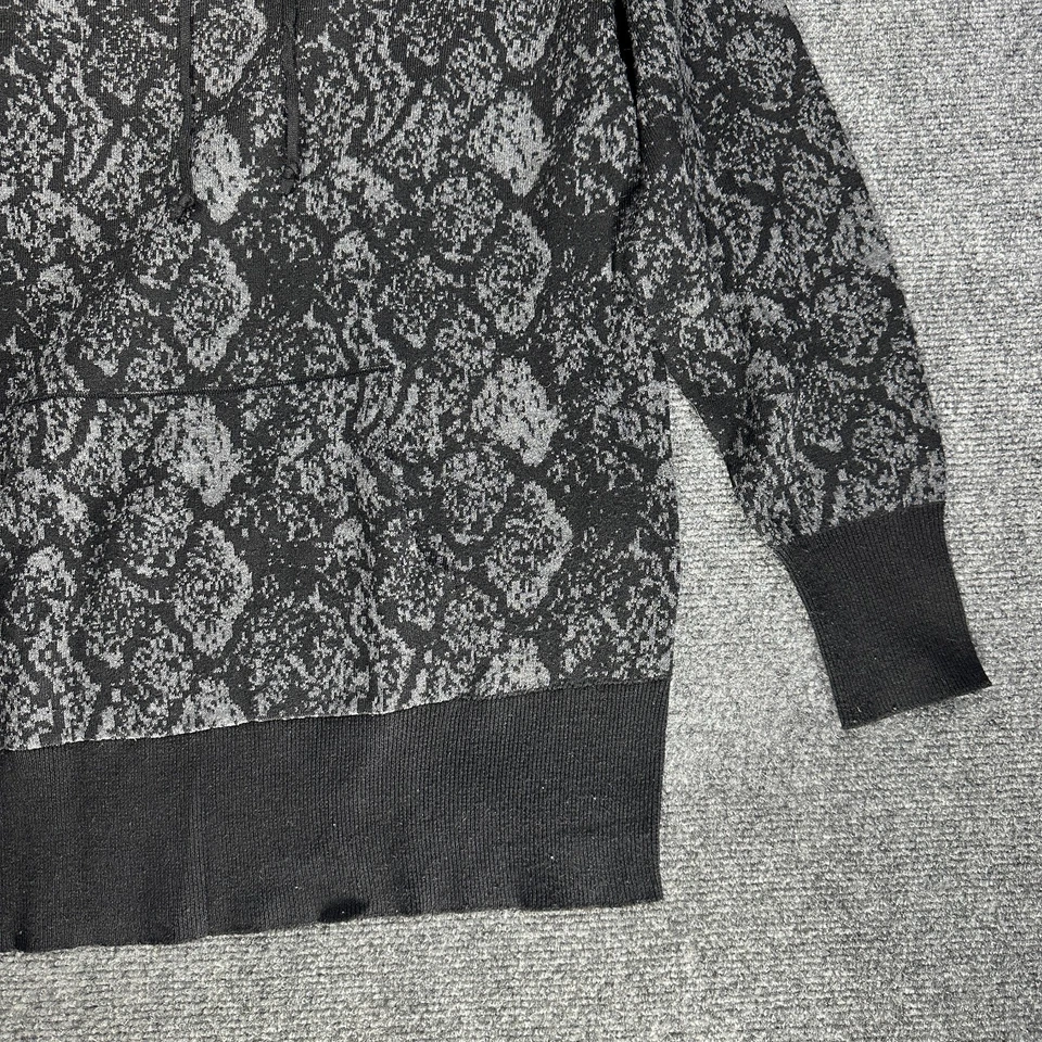 John + Jenn Sweater Womens Small Black Hooded Long Sleeve Rib Cuffs Pocket - Image 3 of 4