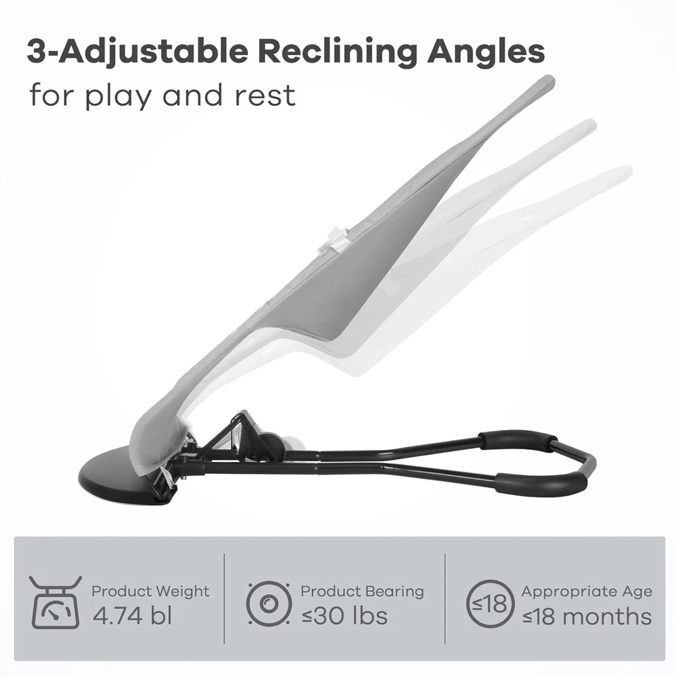 Asiento gorila portátil para bebés de 0 a 18 meses con juguetes colgantes Foto 2 de 4