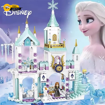 Disney Frozen Prinzessin Schnee Schloss Bausteine Spielzeug Sets Filme Pädagogisch