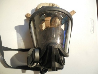 MSA SCBA Ultra Elite MEDIUM Mask Respirator Firehawk Nightfighter Mostly Clear