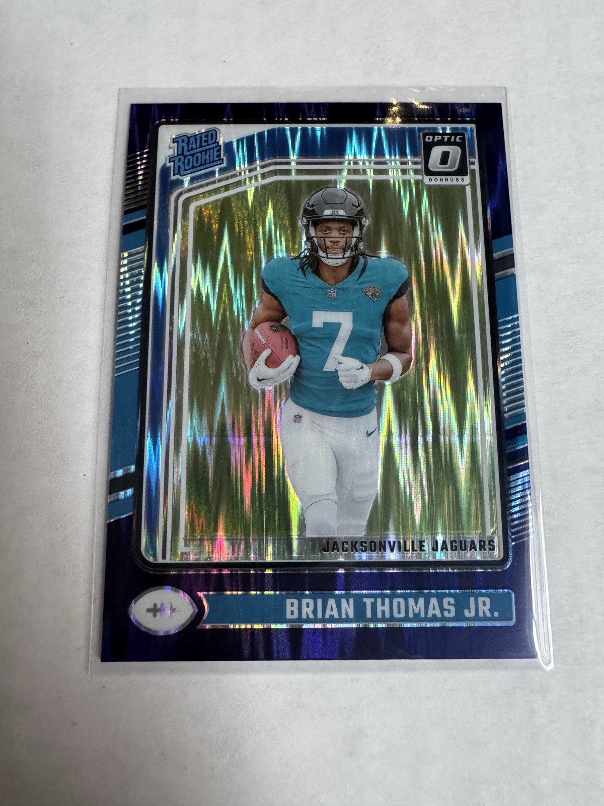2024 Panini Donruss Optic - Brian Thomas Jr. #214 Purple Shock Prizm RC