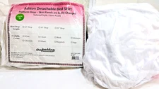 XL Twin Size Pleated White Bed Skirt 12"h Box Spring Cover 14"Drop Tailored READ