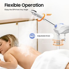 360° Drehbare Ozon Spa Gesichtsdampfer Vapor...