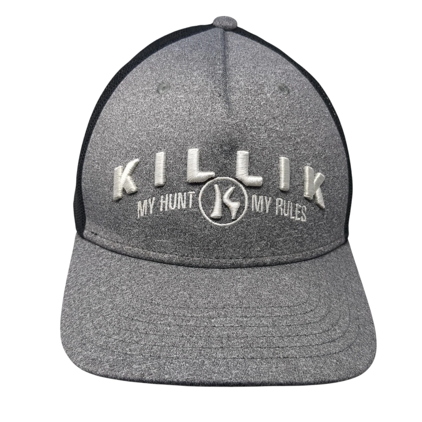 Killik My Hunt My Rules Strapback 5 Panel Cap Gray OS Embroidered Outdoor Cap