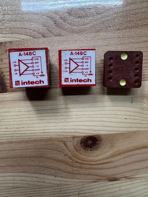 #ad 2pcs of Intech Advanced Analog A 148C Operational Amplifier with Mounting Socket $70.00