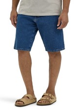 Wrangler Men's 38 Relaxed Fit Blue Denim Jean Shorts 5-Pocket Comfort 10  Inseam