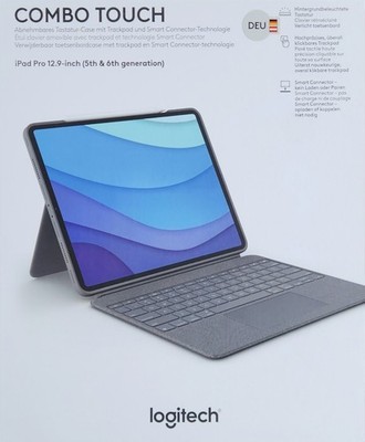 Logitech Combo Touch für iPad Pro 12,9'' (5./6. Gen) Tastatur-Case Trackpad