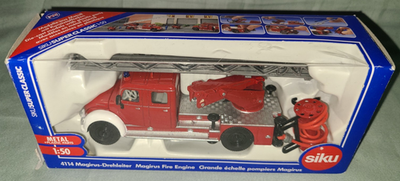 Vtg Siku Super Classic 1:50 scale model red Magirus Fire Engine