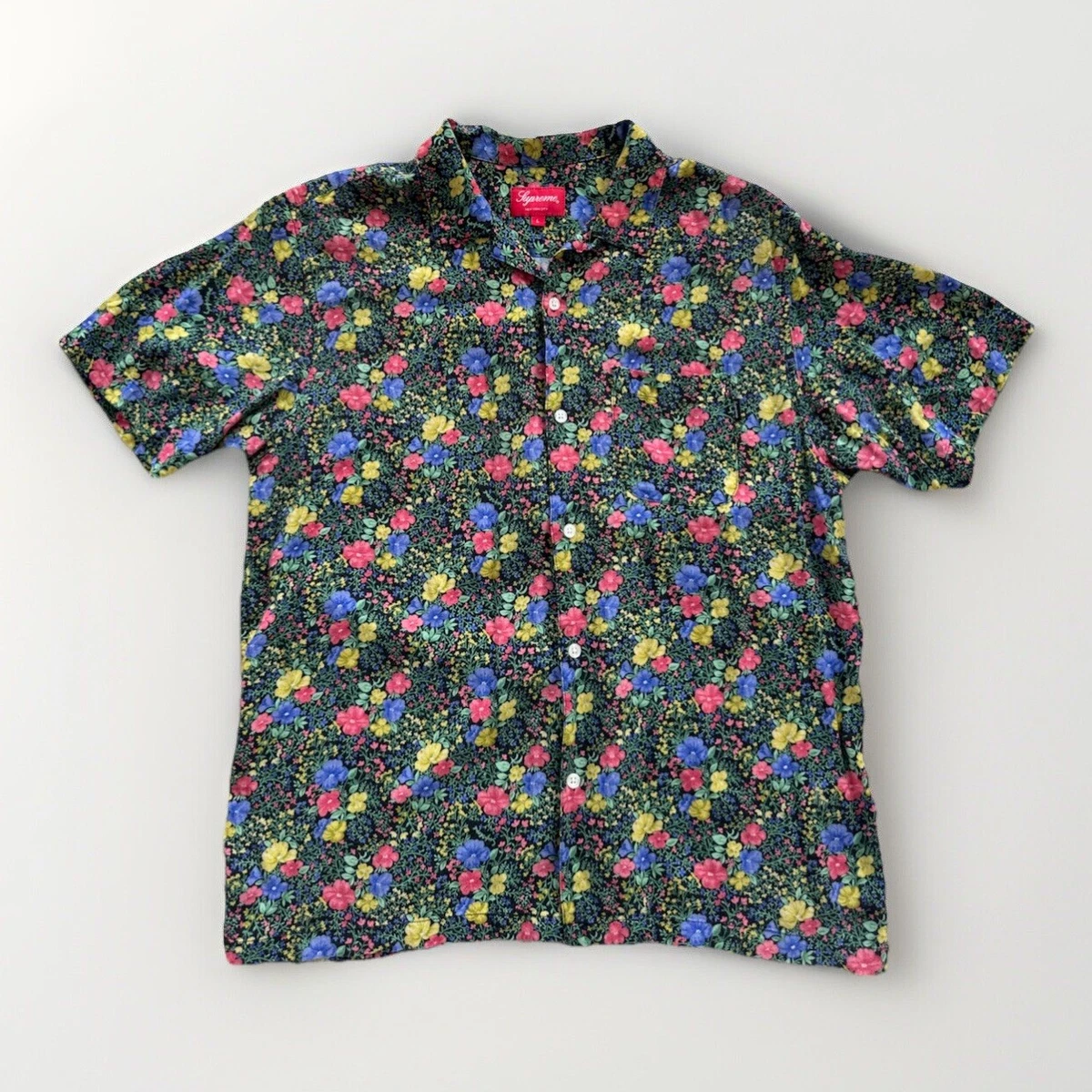 Supreme Floral Button-Up Casual Button-Down Shirts for Men for