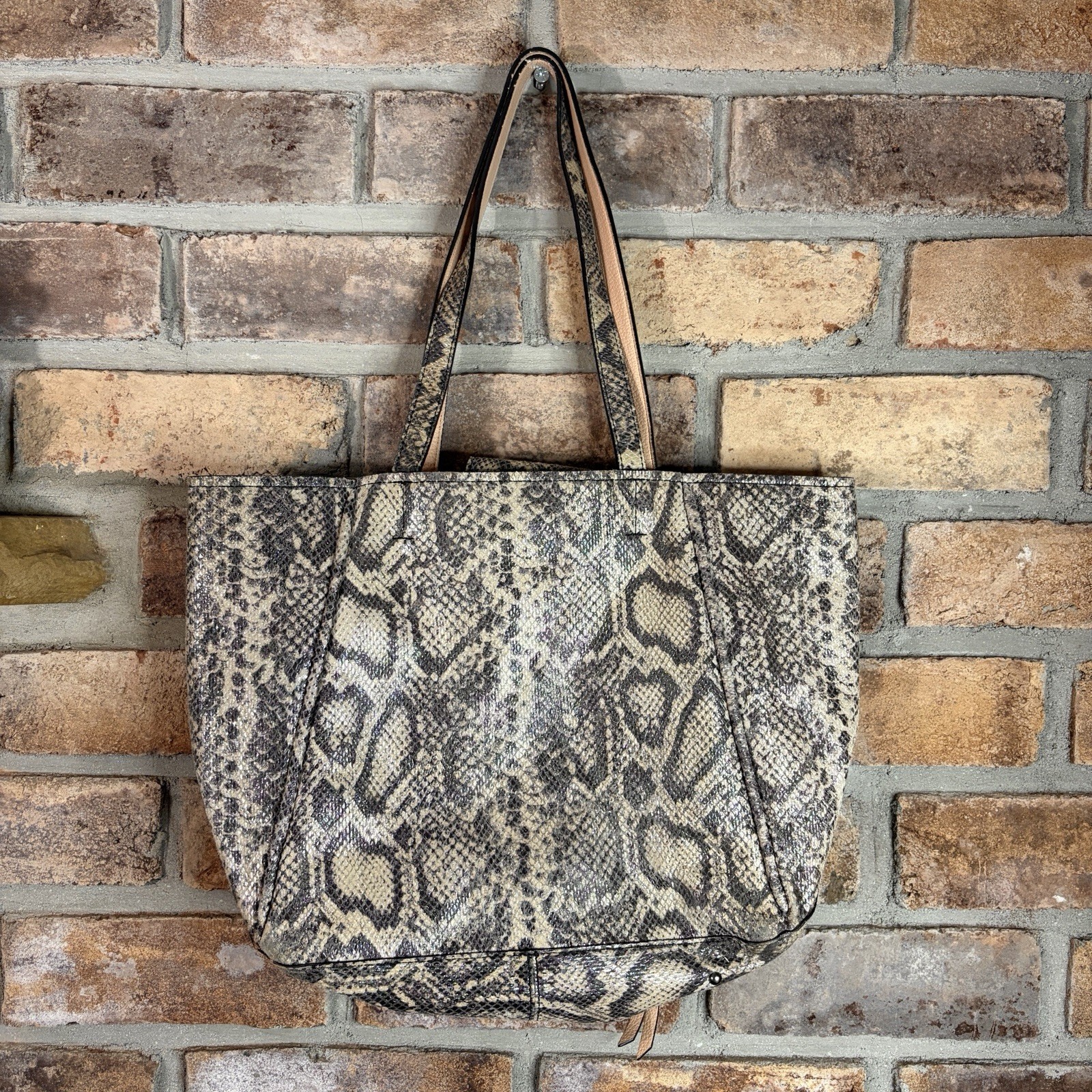 AIMEE KESTENBERG Leather Python Textured Tote Bag - image 2