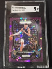 2024-25 Prizm Victor Wembanyama Purple Ice 10/149 Mint 9 Spurs