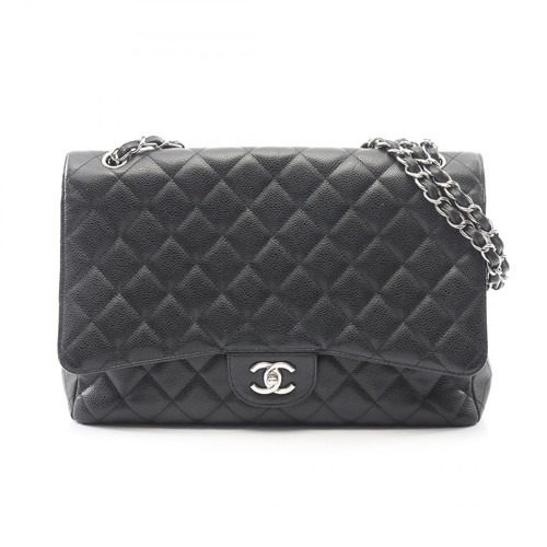 Chanel Big Matelasse Single Flap Shoulder Bag Leather Indian Calfskin r0_0614