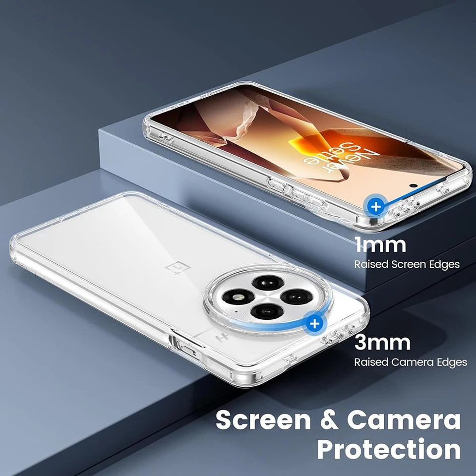 For One Plus 13/One Plus 13R Transparent Bumper TPU Protective Case Cover Clear - Image 3 of 3