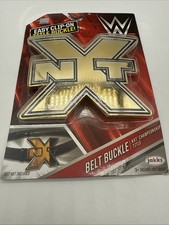 WWE NXT Championship Title Belt Buckle Jakks Pacific 2017 NEW Sealed RARE