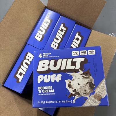 Built Puff Protein Bar - Cookies 'N Cream (24 Bars) EXP MAY 2027