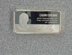 Franklin Mint Presidential Ingot Coolidge 1000 grains .925 Silver (2 oz)