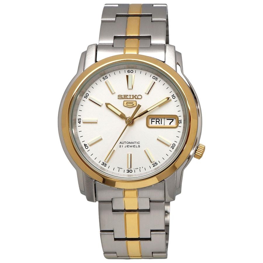 Seiko 5 SNKL84K1 Automatic Gold Tone Dial Men's Watch Stainless Steel SNKL84K1
