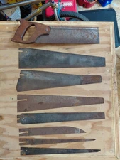 Antique Vintage Handsaw with 9 attachments 11 1/2" - 16" blade 