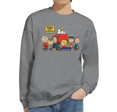 Peanuts Snoopy Woodstock Happy Gang Friends Freundschaft BFF Vintage Sweatshirt