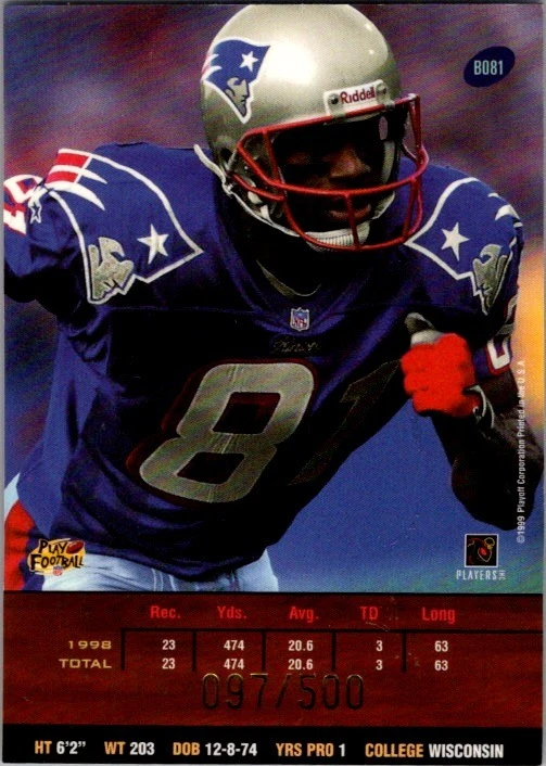 1999 Playoff Prestige SSD #B081 Tony Simmons Spectrum Green #/500 - Image 2 of 2