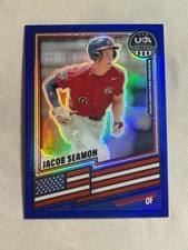 2026 Panini Prizm Stars & Stripes Blue Jacob Seamon /299 #199 USA