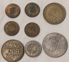 MEXICO 8 Coin Lot 1970s/1980s: 2x 100 Pesos, 1 Peso Centavos: 4x 5c, 20c Mexican — photo 1