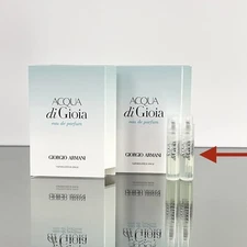 2PCS)  ACQUA di GIOGIA by Giorgio Armani 0.04oz-1.2ml EDP Spray SAMPLE VIAL (C65