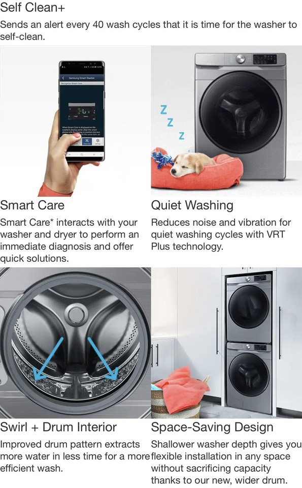 💦LOCAL PICKUP New Samsung*Steam Clean*VRT Plus Tech*Champagne Front