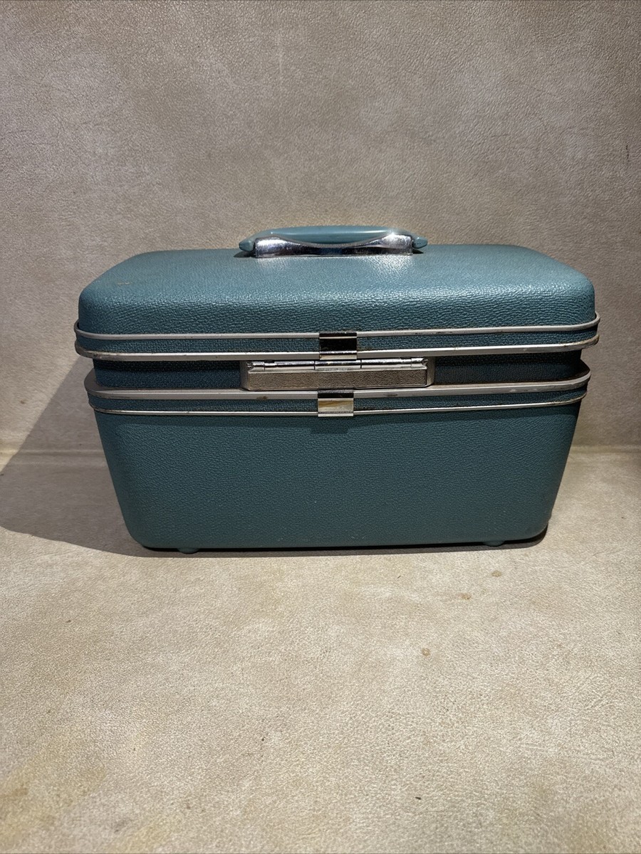 Vintage Retro Samsonite Silhouette Train Makeup case Luggage Trays