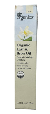 Sky Organics - Organic Lash & Brow Oil - Supports Lush Lashes - 0.40 fl oz