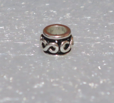 NEW DaVinci Beads & Charms Interchangeable Jewelry - Lg Silver Infinity DB104-2