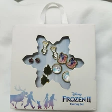 Disney Frozen ll Earring Gift Set In Ornament Box 5 Pr