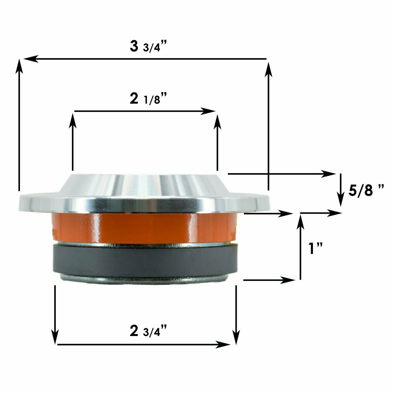 4) Audiobank TW220 3.75" 1200W Car Audio Heavy Compression Super Horn Tweeters