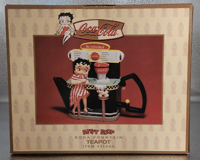 COCA COLA BETTY BOOP SODA FOUNTAIN TEAPOT | eBay