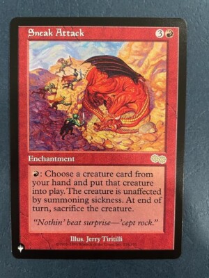 MTG URZA'S SAGA THE LIST SNEAK ATTACK NM MAGIC THE GATHERING