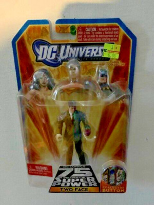 DC Universe Infinite 75 Years of Super Power 4in Two-Face Mattel 2009 Button
