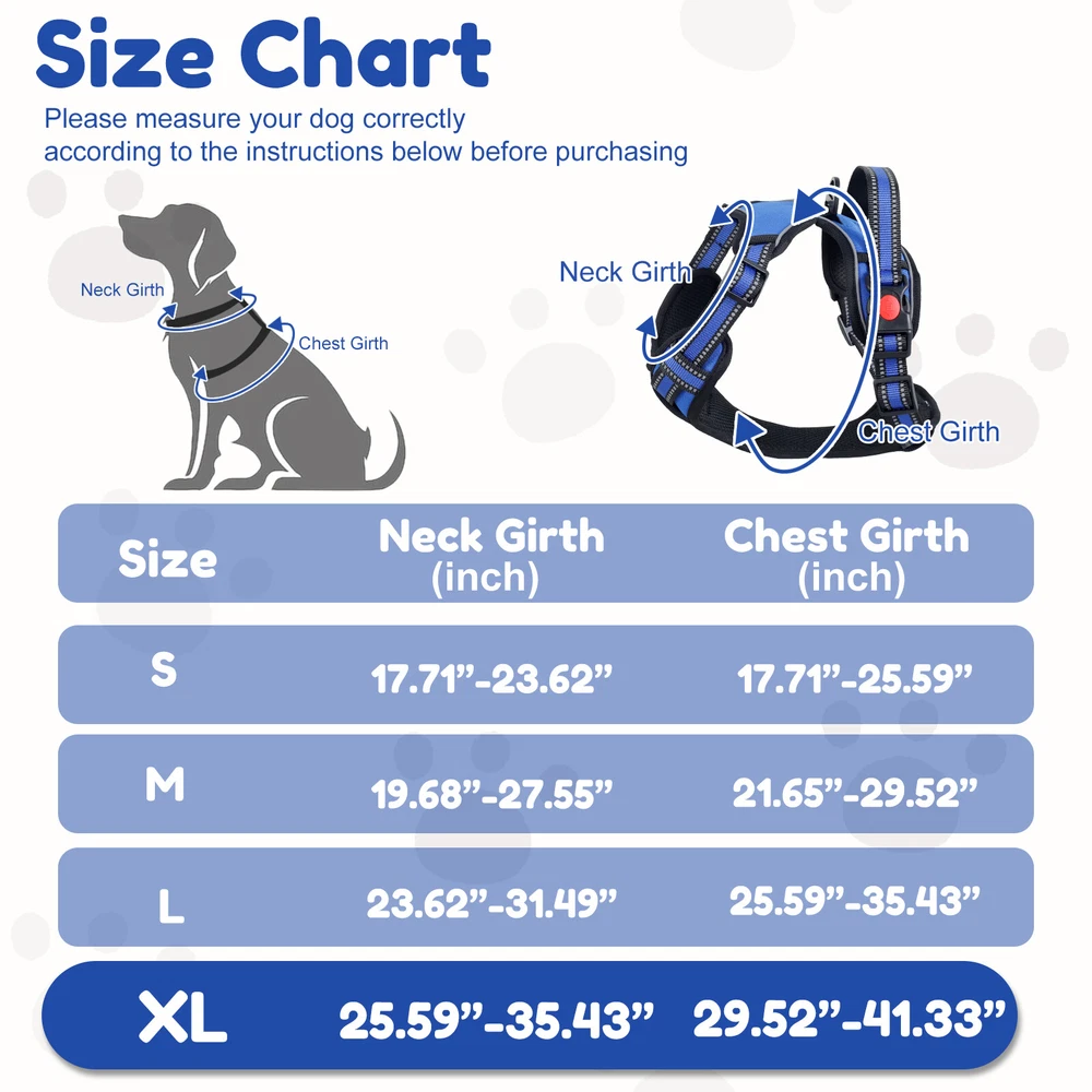 Dog Harness Breathable Mesh No Pull Pet Harness Soft Comfortable Dog Vest beYNx