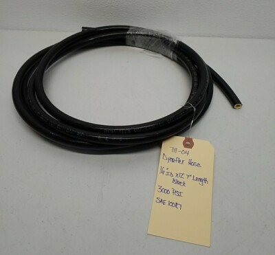 #ad #ad 711 04 Dynaflex Hose 1 4quot; I.D X 12#x27; 7quot; Length Black 3000 PSI SAE 100R7 $25.27