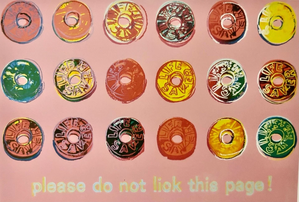 Litografia Andy Warhol (Depois) "Lifesavers" Edição Limitada Off set - Imagem 3 de 4