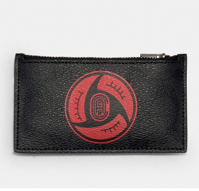 coach card case black