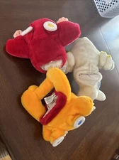 Floppy Flyers Zum-Zum Racer Plush Airplane Hand Puppet Lot - Vintage Toys