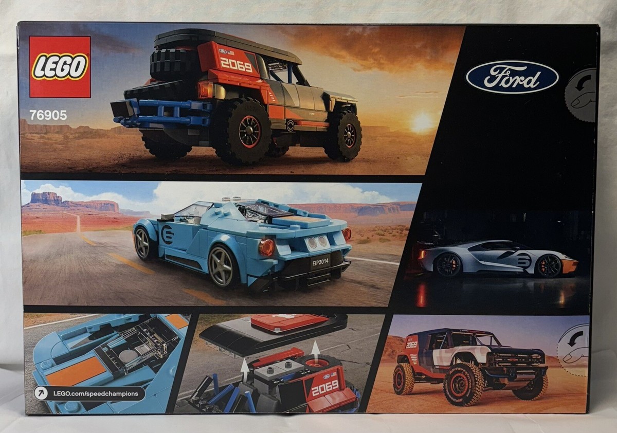 LEGO 76905 Speed Champions Ford GT Heritage Edition and Bronco R