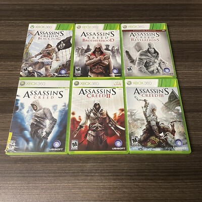Lot Assassin’s Creed II + III + III GOTY + IV Black Flag