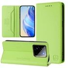 For Realme GT 7 Pro 5G RC01 Dual-Folded Magnetic Suction RFID Leather Phone Case