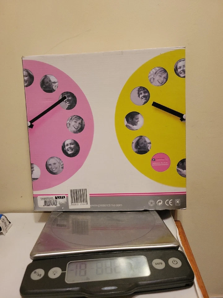 Presenttime.com-Verde Lima-Marco de Fotos Reloj de Pared o de Pie-Nuevo-Caja Abierta Foto 2 de 3