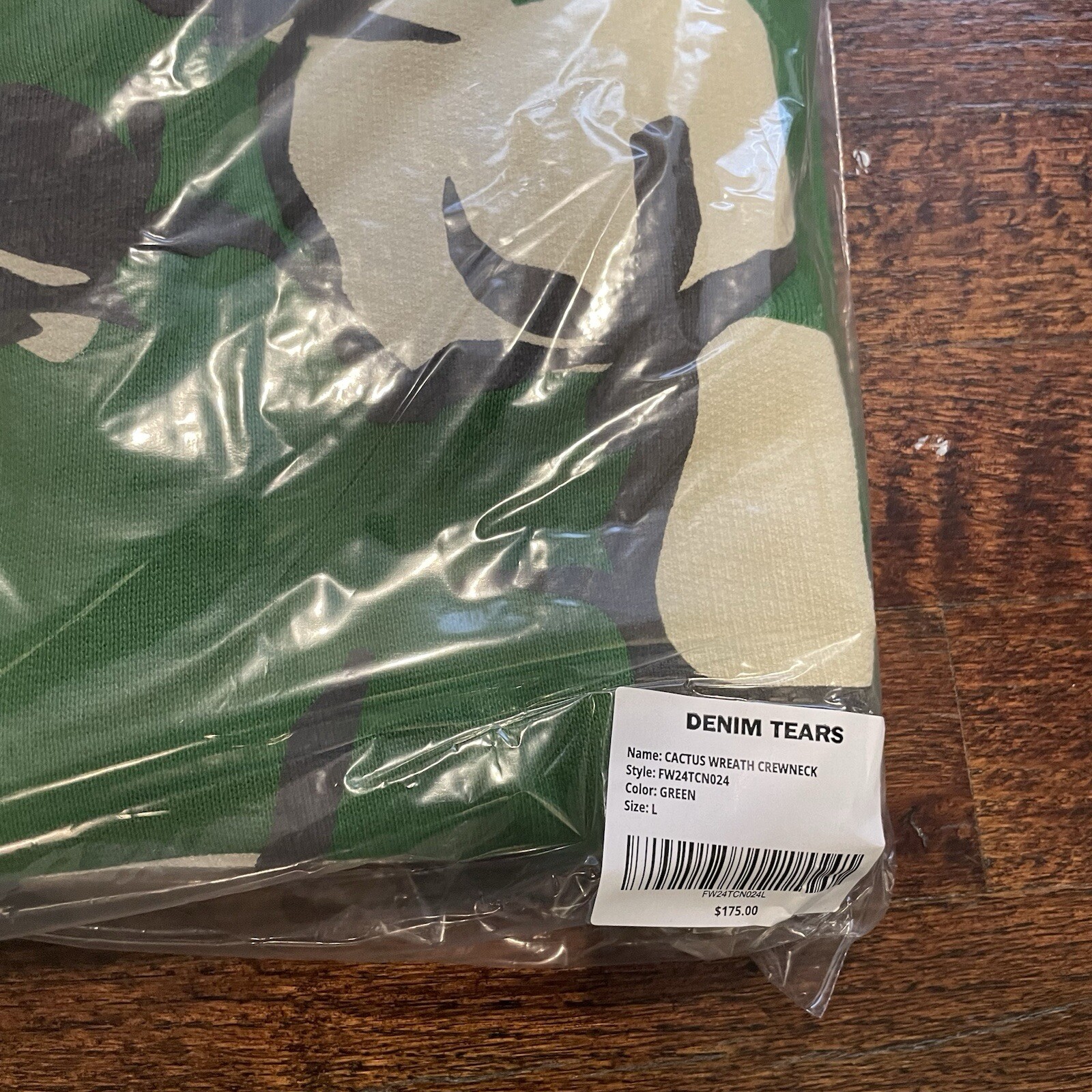 Denim Tears Wreath Cactus Plant Flea Market CPFM Green Crewneck Size Large New image 3